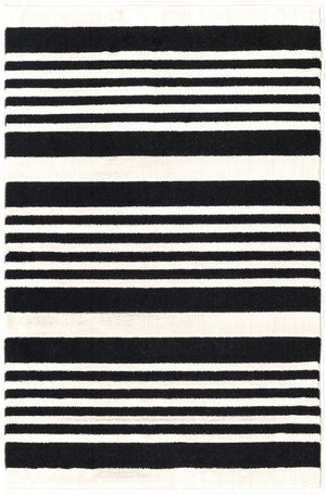Black and White 2' 3 x 3' 1 Milano Rectangle Area Rug 100% Polyester with Cotton Backing Modern Contemporary Carpet for Home Decor Interior Design for Sale at Rug Engine