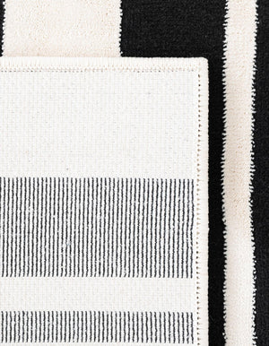 Black and White 2' 3 x 3' 1 Milano Rectangle Area Rug 100% Polyester with Cotton Backing Modern Contemporary Carpet for Home Decor Interior Design for Sale at Rug Engine