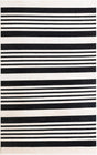 Black and White 5' 3 x 8' Milano Rectangle Area Rug 100% Polyester with Cotton Backing Modern Contemporary Carpet for Home Decor Interior Design for Sale at Rug Engine