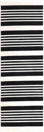 Black and White 2' 3 x 6' 1 Milano Runner Area Rug 100% Polyester with Cotton Backing Modern Contemporary Carpet for Home Decor Interior Design for Sale at Rug Engine