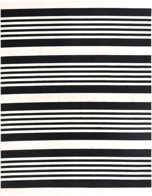 Black and White 8' 3 x 10' Milano Rectangle Area Rug 100% Polyester with Cotton Backing Modern Contemporary Carpet for Home Decor Interior Design for Sale at Rug Engine