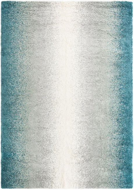 Teal 9' 10 x 14' 1 Soft Touch Shag Rectangle Area Rug Thick Soft Touch Fluffy & Plush Shaggy Pile