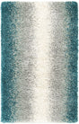 Teal 3' 3 x 5' 3 Soft Touch Shag Rectangle Area Rug Thick Soft Touch Fluffy & Plush Shaggy Pile