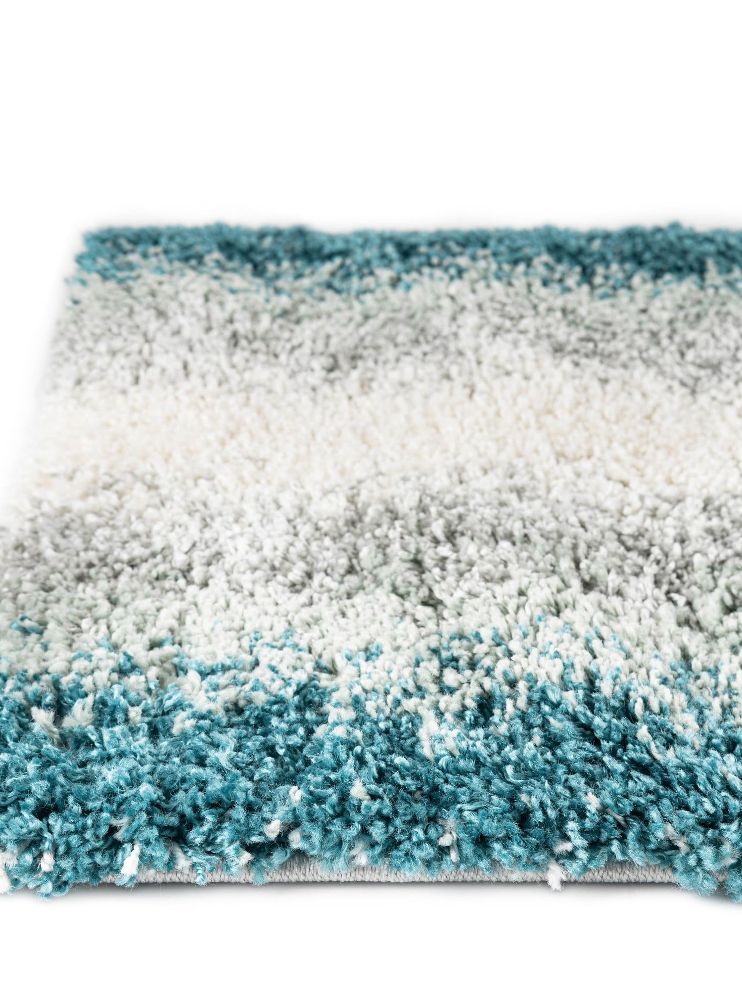 Teal 7' 1 x 10' Soft Touch Shag Rectangle Area Rug Thick Soft Touch Fluffy & Plush Shaggy Pile