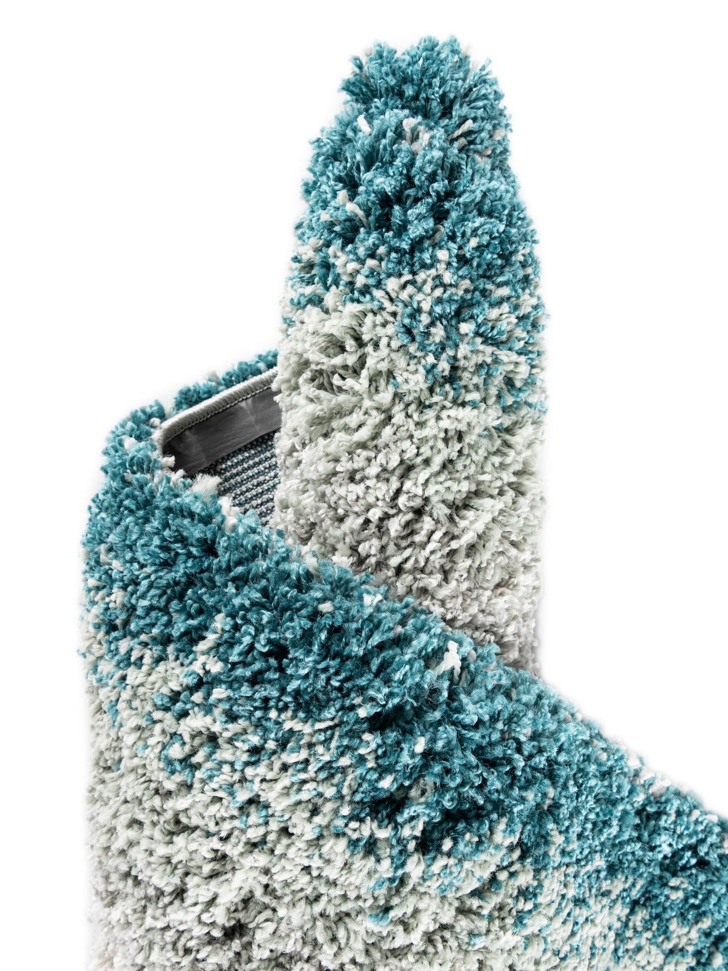 Teal 7' 1 x 10' Soft Touch Shag Rectangle Area Rug Thick Soft Touch Fluffy & Plush Shaggy Pile