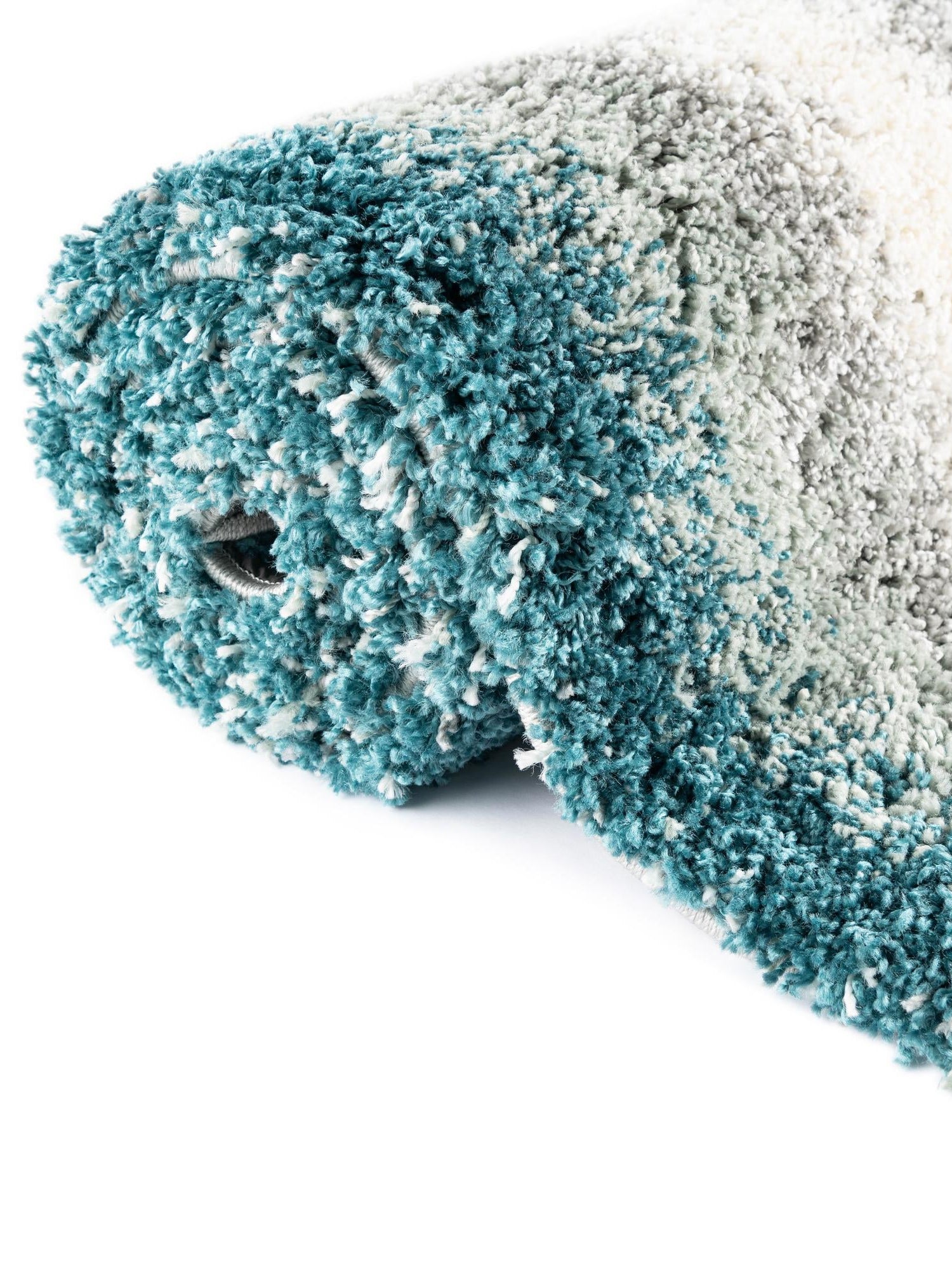 Teal 7' 1 x 10' Soft Touch Shag Rectangle Area Rug Thick Soft Touch Fluffy & Plush Shaggy Pile