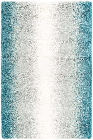 Teal 5' 3 x 8' Soft Touch Shag Rectangle Area Rug Thick Soft Touch Fluffy & Plush Shaggy Pile