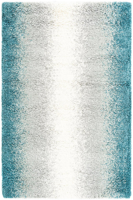 Teal 5' 3 x 8' Soft Touch Shag Rectangle Area Rug Thick Soft Touch Fluffy & Plush Shaggy Pile