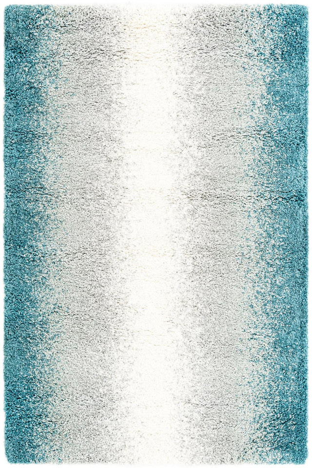 Teal 5' 3 x 8' Soft Touch Shag Rectangle Area Rug Thick Soft Touch Fluffy & Plush Shaggy Pile