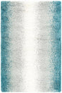 Teal 5' 3 x 8' Soft Touch Shag Rectangle Area Rug Thick Soft Touch Fluffy & Plush Shaggy Pile