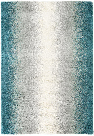 Teal 6' 1 x 9' Soft Touch Shag Rectangle Area Rug Thick Soft Touch Fluffy & Plush Shaggy Pile