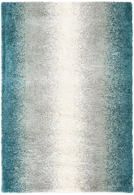 Teal 6' 1 x 9' Soft Touch Shag Rectangle Area Rug Thick Soft Touch Fluffy & Plush Shaggy Pile