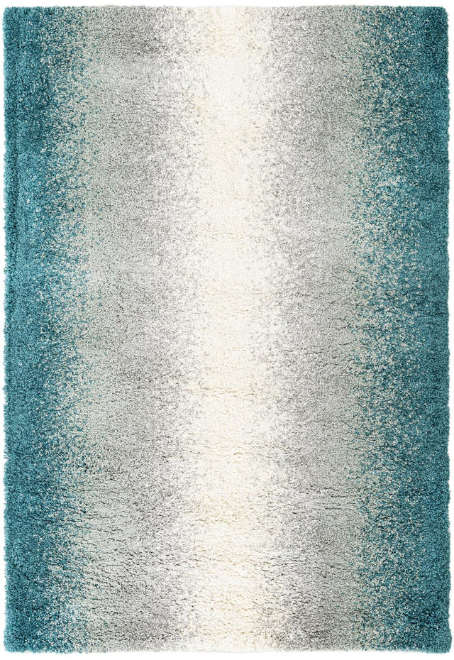 Teal 6' 1 x 9' Soft Touch Shag Rectangle Area Rug Thick Soft Touch Fluffy & Plush Shaggy Pile