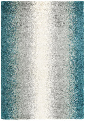 Teal 7' 1 x 10' Soft Touch Shag Rectangle Area Rug Thick Soft Touch Fluffy & Plush Shaggy Pile
