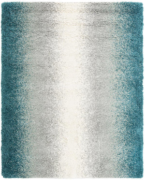 Teal 7' 10 x 10' Soft Touch Shag Rectangle Area Rug Thick Soft Touch Fluffy & Plush Shaggy Pile