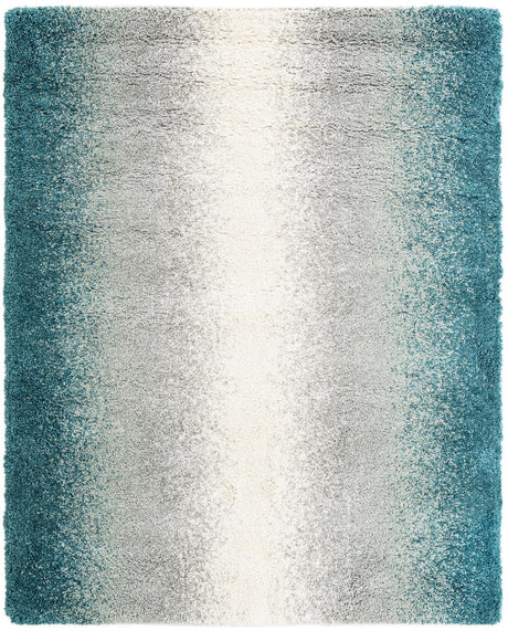 Teal 7' 10 x 10' Soft Touch Shag Rectangle Area Rug Thick Soft Touch Fluffy & Plush Shaggy Pile