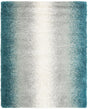 Teal 7' 10 x 10' Soft Touch Shag Rectangle Area Rug Thick Soft Touch Fluffy & Plush Shaggy Pile