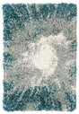 Teal 2' x 3' 1 Soft Touch Shag Rectangle Area Rug Thick Soft Touch Fluffy & Plush Shaggy Pile