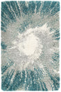 Teal 3' 3 x 5' 3 Soft Touch Shag Rectangle Area Rug Thick Soft Touch Fluffy & Plush Shaggy Pile