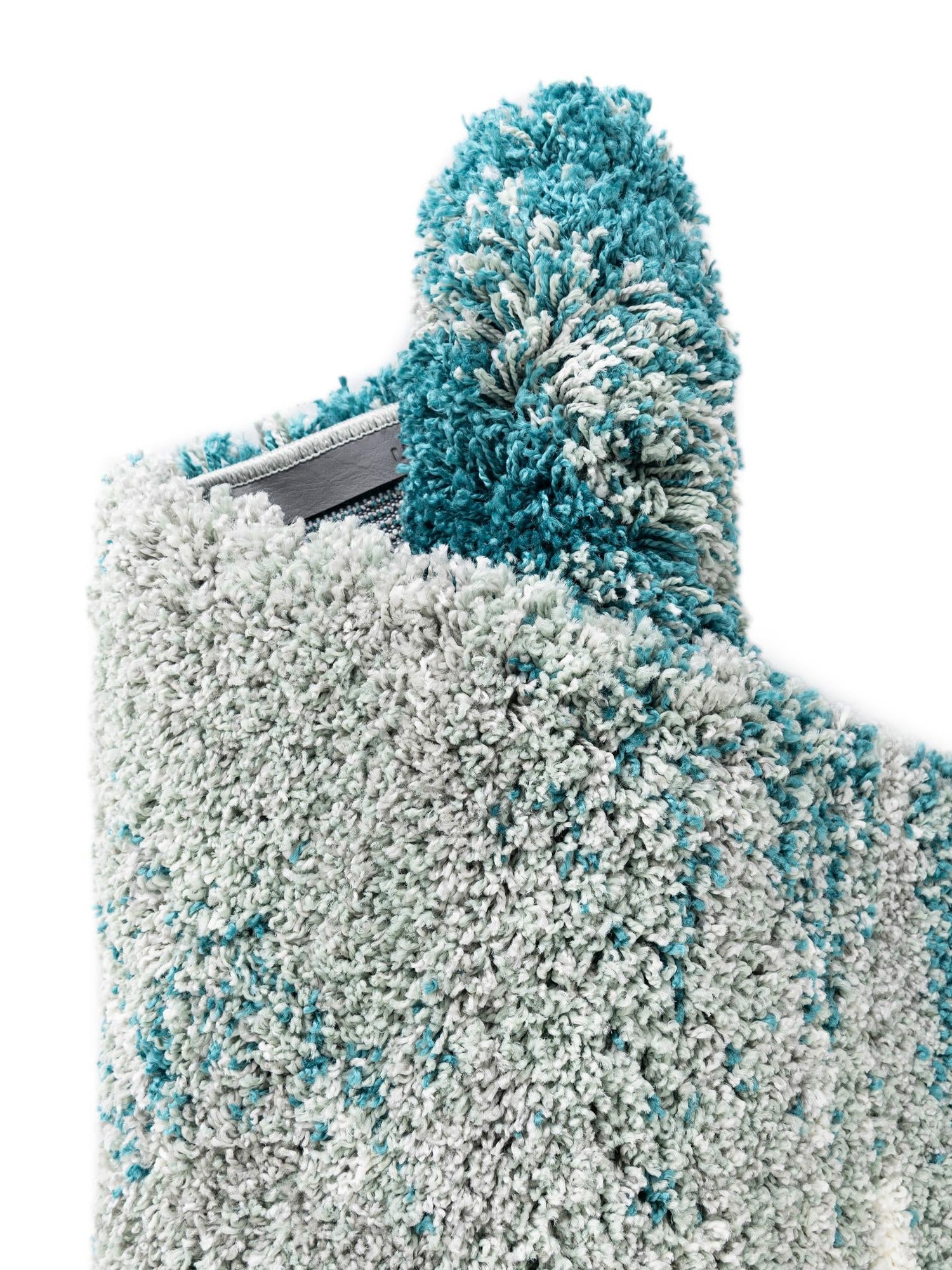 Teal 7' 10 x 10' Soft Touch Shag Rectangle Area Rug Thick Soft Touch Fluffy & Plush Shaggy Pile
