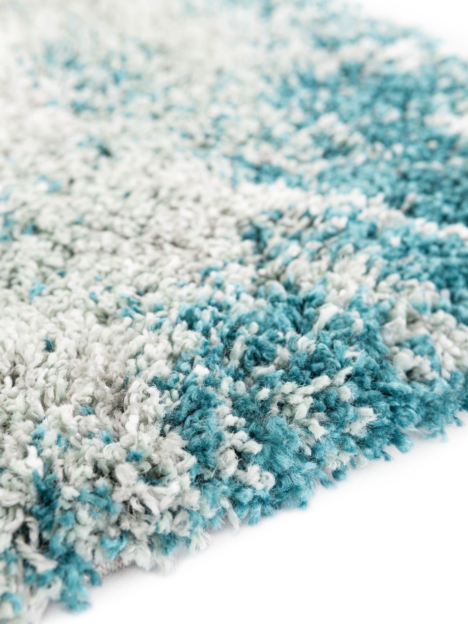Teal 3' 3 x 3' 3 Soft Touch Shag Round Area Rug Thick Soft Touch Fluffy & Plush Shaggy Pile 100% Polypropylene Unique Carpet for Modern Home Interiors for Sale at Rug Engine