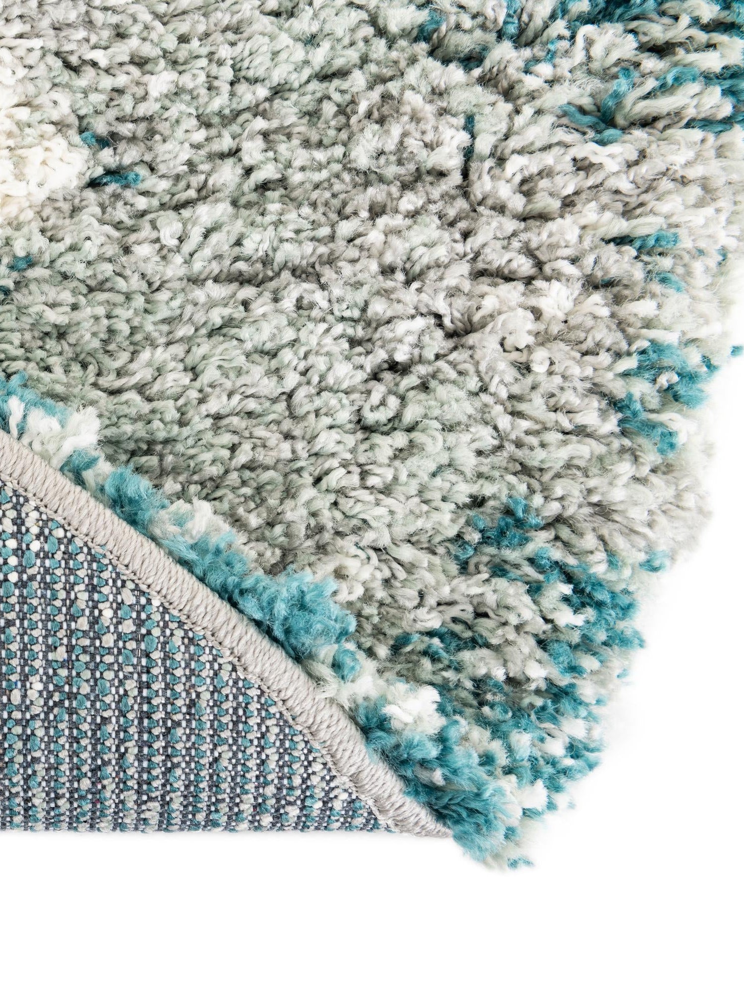 Teal 3' 3 x 3' 3 Soft Touch Shag Round Area Rug Thick Soft Touch Fluffy & Plush Shaggy Pile 100% Polypropylene Unique Carpet for Modern Home Interiors for Sale at Rug Engine