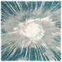 Teal 7' 10 x 7' 10 Soft Touch Shag Square Area Rug Thick Soft Touch Fluffy & Plush Shaggy Pile