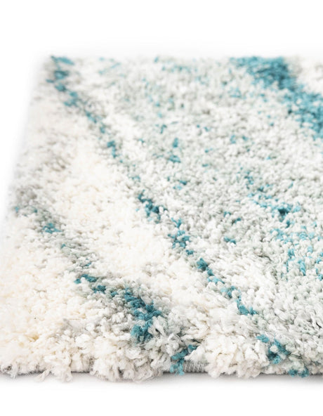 Teal 5' 3 x 8' Soft Touch Shag Rectangle Area Rug Thick Soft Touch Fluffy & Plush Shaggy Pile 100% Polypropylene Unique Carpet for Modern Home Interiors for Sale at Rug Engine