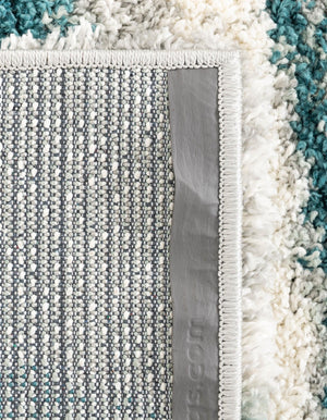 Teal 8' x 8' Soft Touch Shag Square Rug