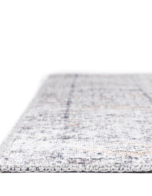 Washable Ivory and Beige 5' 1 x 8' Yara Rectangle Area Rug Easy to Clean Stain Resistant & Durable Polyester & Chenille Carpet for Sale at Rug Engine