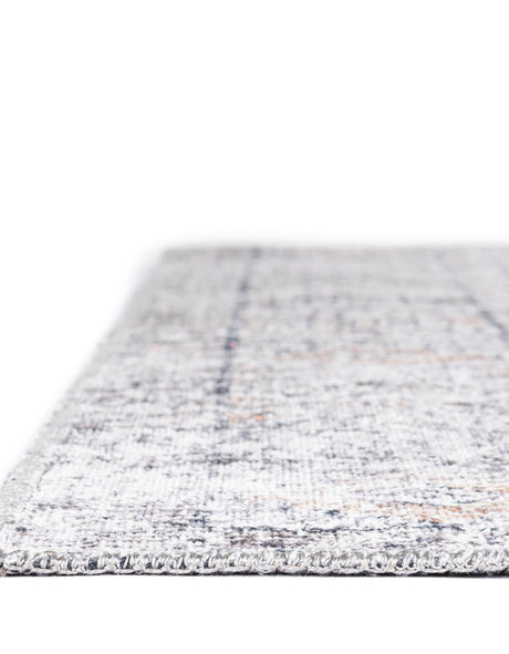 Washable Ivory and Beige 5' 1 x 8' Yara Rectangle Area Rug Easy to Clean Stain Resistant & Durable Polyester & Chenille Carpet for Sale at Rug Engine