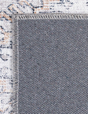 Washable Ivory and Beige 5' 1 x 8' Yara Rectangle Area Rug Easy to Clean Stain Resistant & Durable Polyester & Chenille Carpet for Sale at Rug Engine