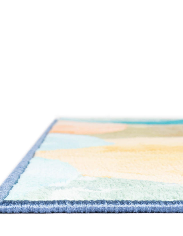 Multicolor 5' 3 x 8' Medina Washable Rectangle Rug
