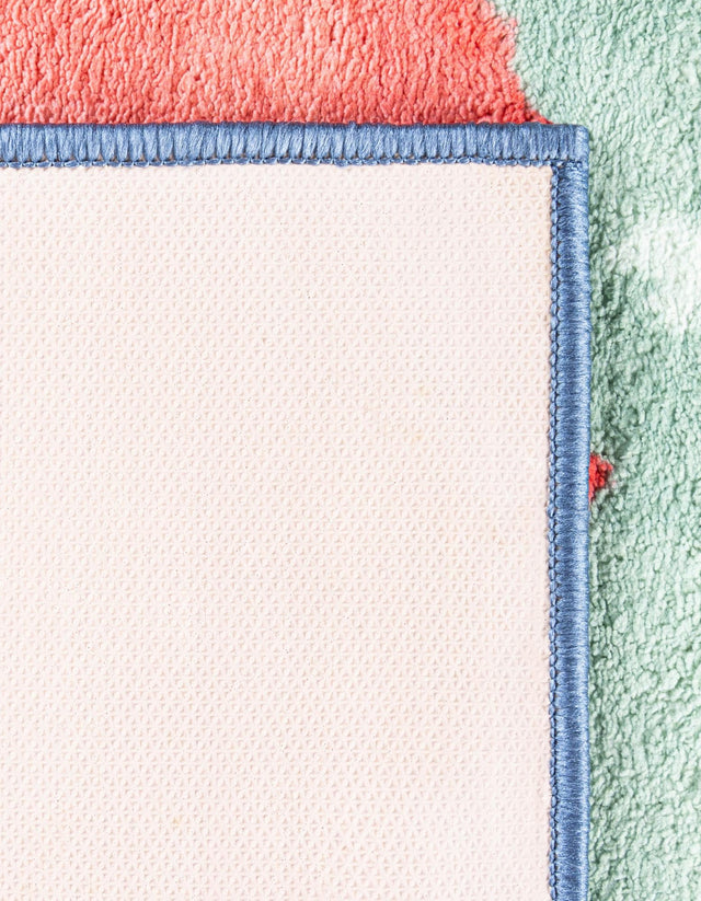Multicolor 5' 3 x 8' Medina Washable Rectangle Rug