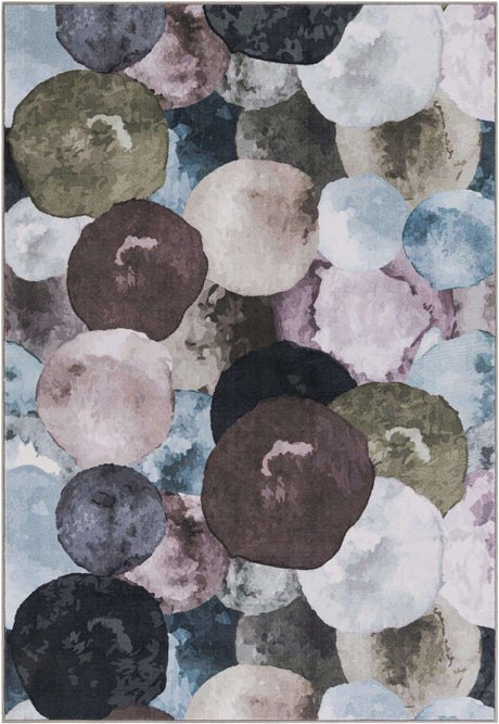 Multicolor Gray 4' 4 x 6' 1 Medina Washable Rectangle Rug