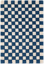 Blue and White 2' 1 x 3' Hand Tufted Wool Rectangle Area Rug 100% Natural Wool Unique Modern Handmade Carpet for Living Rooms, Bedrooms for Sale at Rug Engine