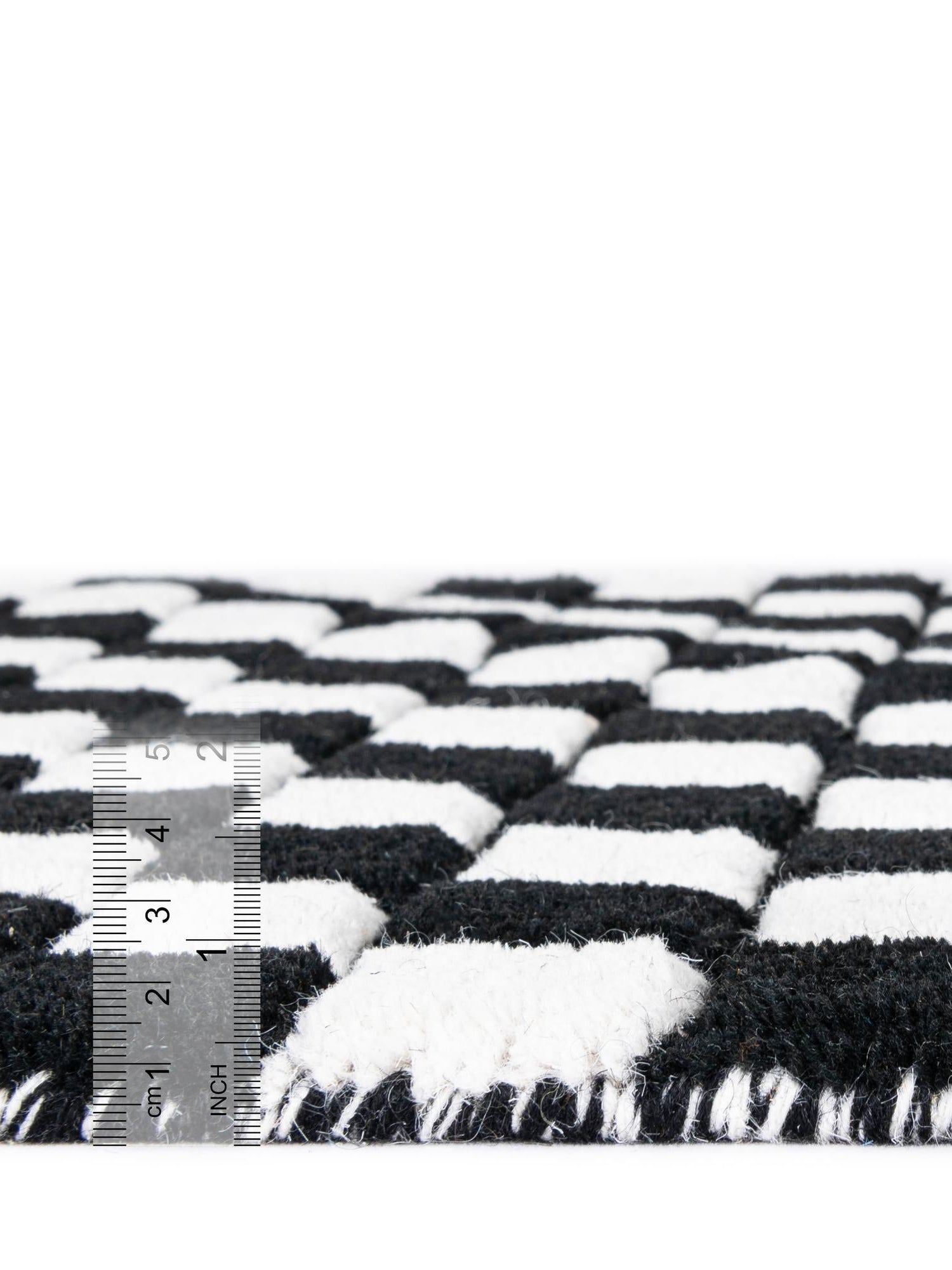 Black and White 5' 1 x 8' Hand Tufted Wool Rectangle Area Rug 100% Natural Wool Unique Modern Handmade Carpet for Living Rooms, Bedrooms for Sale at Rug Engine