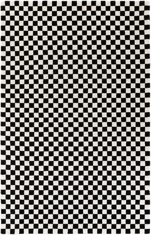 Black and White 5' 1 x 8' Hand Tufted Wool Rectangle Area Rug 100% Natural Wool Unique Modern Handmade Carpet for Living Rooms, Bedrooms for Sale at Rug Engine