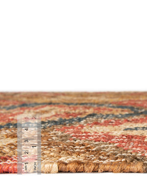 Multicolor 5' 1 x 8' Kala Handwoven Jute Rectangle Area Rug All Natural Pile Eco-Friendly Sustainable Urban Carpet for Rustic Design Interior Home Decor for Sale at Rug Engine