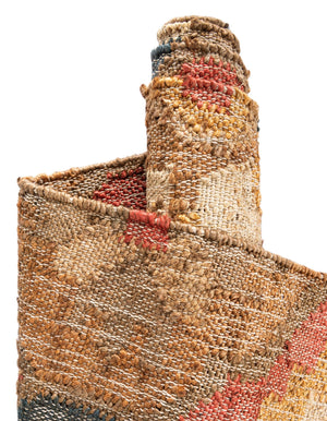 Multicolor 5' 1 x 8' Kala Handwoven Jute Rectangle Area Rug All Natural Pile Eco-Friendly Sustainable Urban Carpet for Rustic Design Interior Home Decor for Sale at Rug Engine