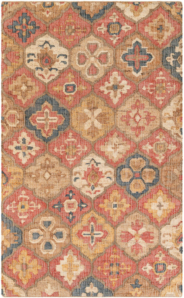 Multicolor 5' 1 x 8' Kala Handwoven Jute Rectangle Area Rug All Natural Pile Eco-Friendly Sustainable Urban Carpet for Rustic Design Interior Home Decor for Sale at Rug Engine