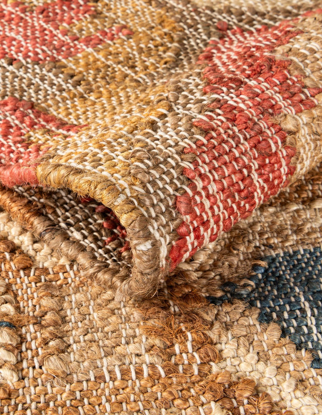 Multicolor 2' x 6' 1 Kala Handwoven Jute Runner Area Rug All Natural Pile Eco-Friendly Sustainable Urban Carpet for Rustic Design Interior Home Decor for Sale at Rug Engine