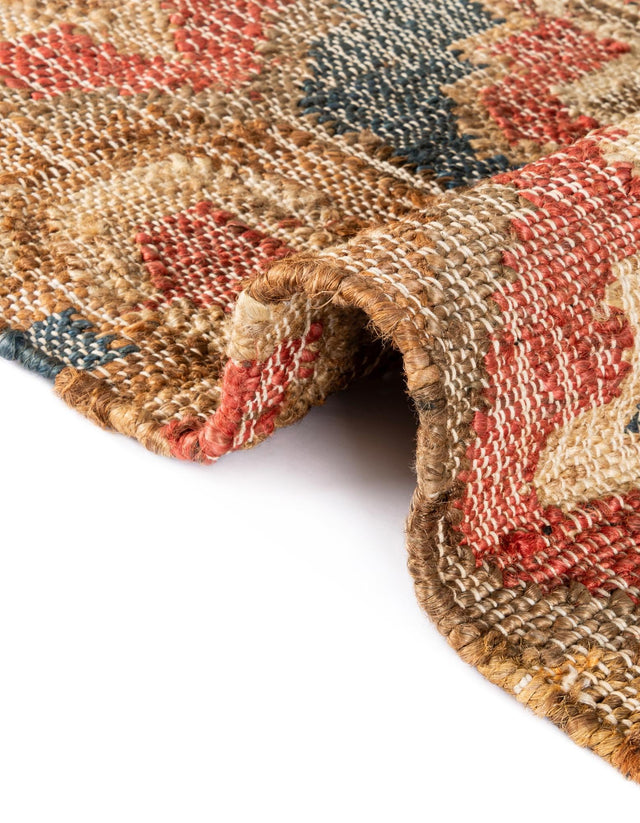 Multicolor 2' x 6' 1 Kala Handwoven Jute Runner Area Rug All Natural Pile Eco-Friendly Sustainable Urban Carpet for Rustic Design Interior Home Decor for Sale at Rug Engine