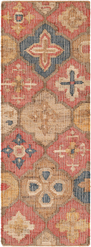 Multicolor 2' x 6' 1 Kala Handwoven Jute Runner Area Rug All Natural Pile Eco-Friendly Sustainable Urban Carpet for Rustic Design Interior Home Decor for Sale at Rug Engine