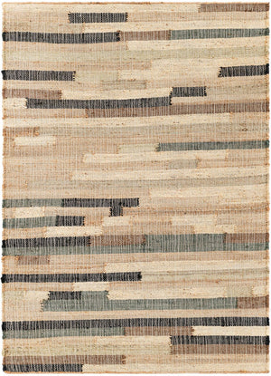 Beige 4' x 5' 8 Kala Handwoven Jute Rectangle Area Rug All Natural Pile Eco-Friendly Sustainable Urban Carpet for Rustic Design Interior Home Decor for Sale at Rug Engine