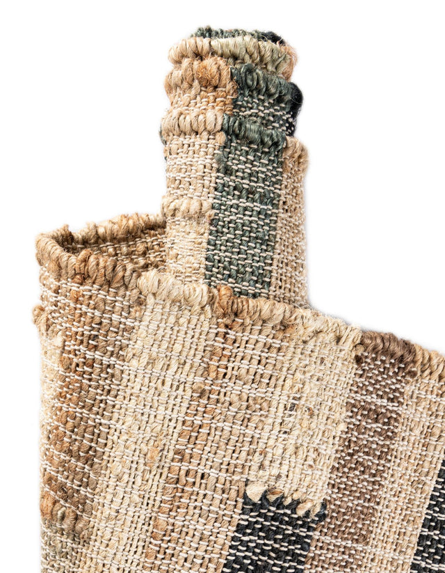 Beige 5' 1 x 8' Kala Handwoven Jute Rectangle Area Rug All Natural Pile Eco-Friendly Sustainable Urban Carpet for Rustic Design Interior Home Decor for Sale at Rug Engine