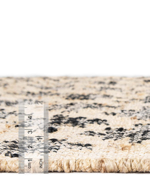 Beige and Black 2' x 3' 1 Kala Handwoven Jute Rectangle Area Rug All Natural Pile Eco-Friendly Sustainable Urban Carpet for Rustic Design Interior Home Decor for Sale at Rug Engine