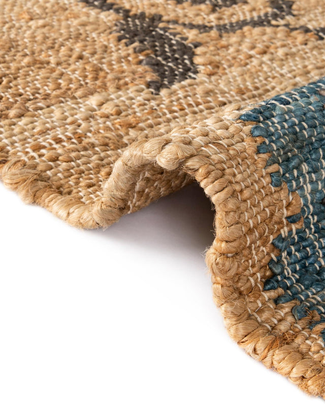 Multicolor 5' 1 x 8' Kala Handwoven Jute Rectangle Area Rug All Natural Pile Eco-Friendly Sustainable Urban Carpet for Rustic Design Interior Home Decor for Sale at Rug Engine