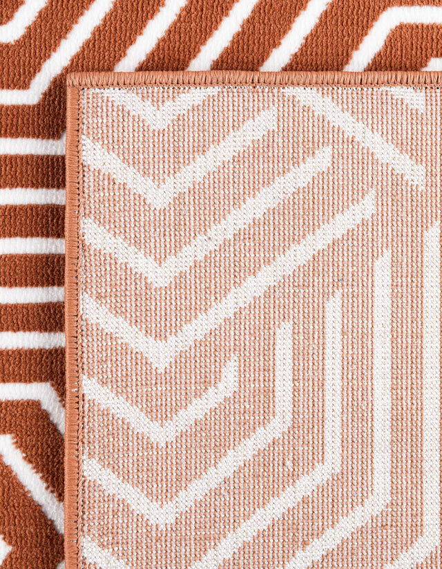 Dusty Pink 4' 1 x 6' 1 Aakaar Rectangle Area Rug 85% Polypropylene & 15% Chenille Living Room Bedroom Carpet for Sale at Rug Engine