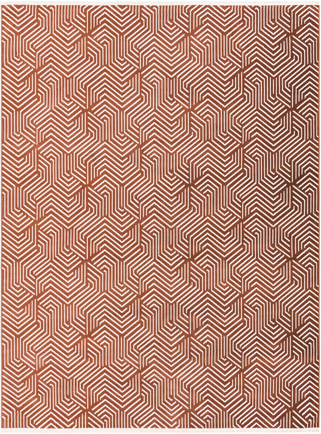 Dusty Pink 7' 10 x 10' Aakaar Rectangle Area Rug 85% Polypropylene & 15% Chenille Living Room Bedroom Carpet for Sale at Rug Engine